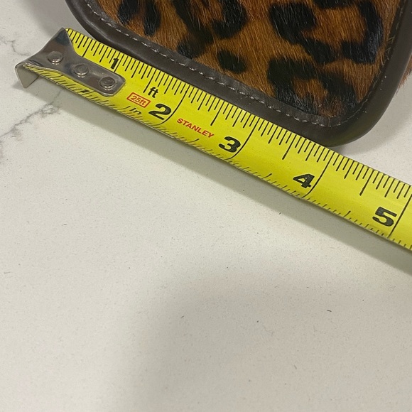 🆕 Cheval Firenze 🇮🇹 Leather Leopard Print Crossbody Handbag With Pouch - Picture 15 of 15